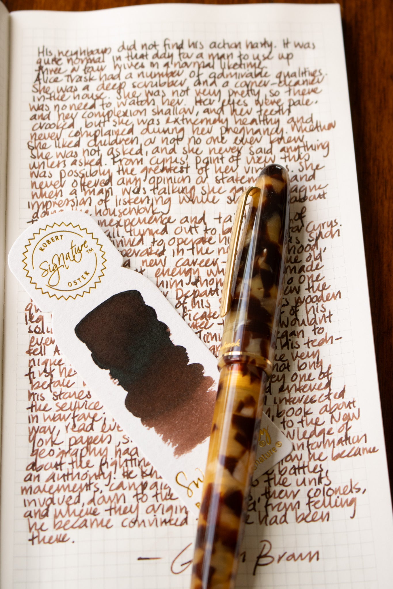 Fountain Pen Ink: Golden Brown