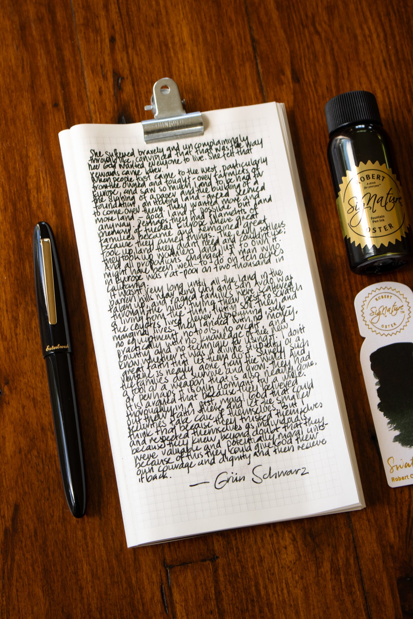 Fountain Pen Ink: Grün-Schwarz