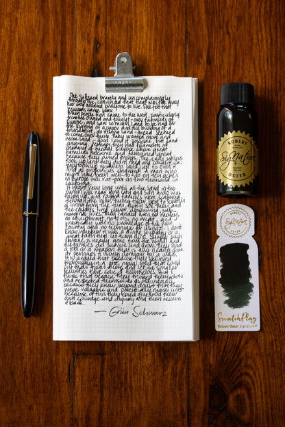 Fountain Pen Ink: Grün-Schwarz