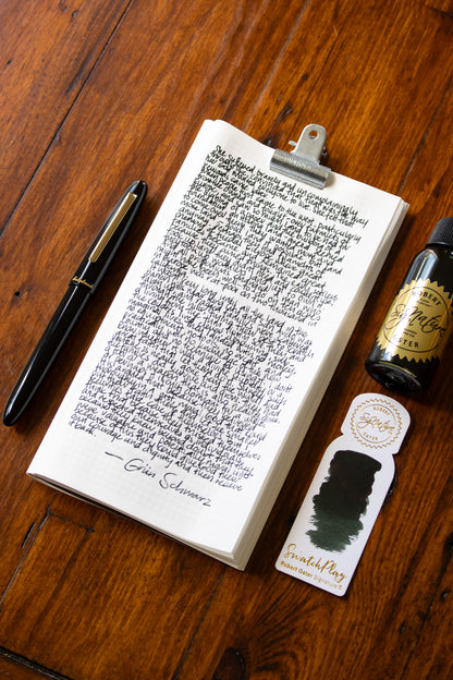 Fountain Pen Ink: Grün-Schwarz
