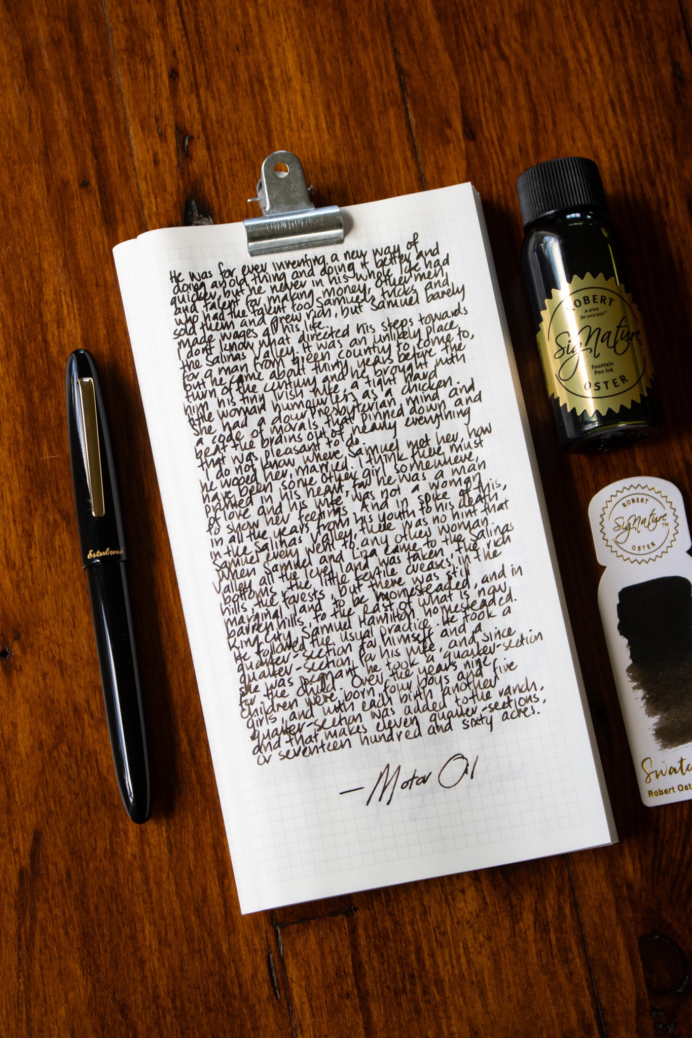 Fountain Pen Ink: Motor Oil