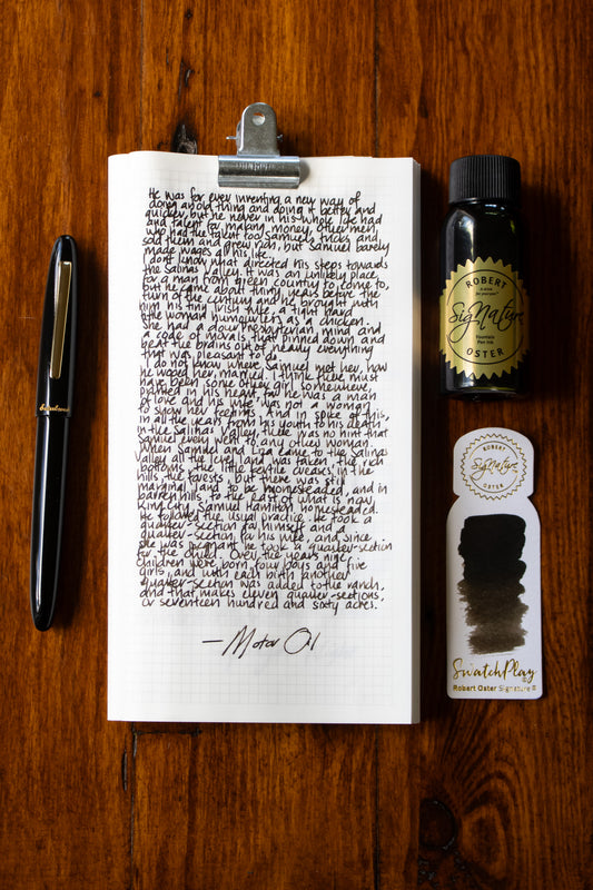 Fountain Pen Ink: Motor Oil