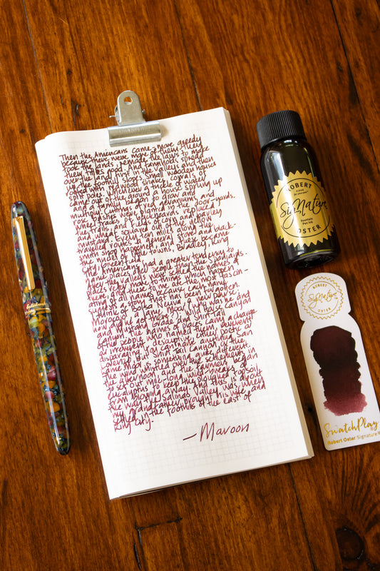 Fountain Pen Ink: Maroon