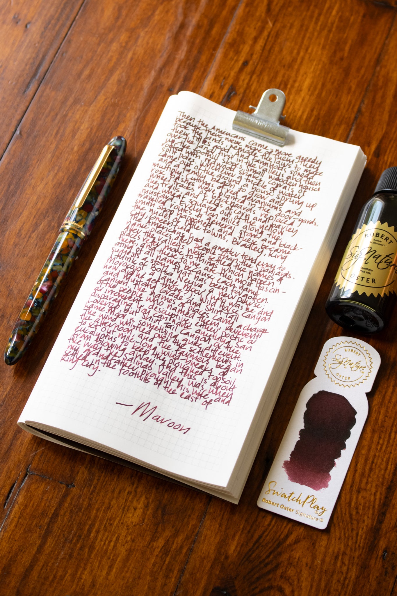 Fountain Pen Ink: Maroon