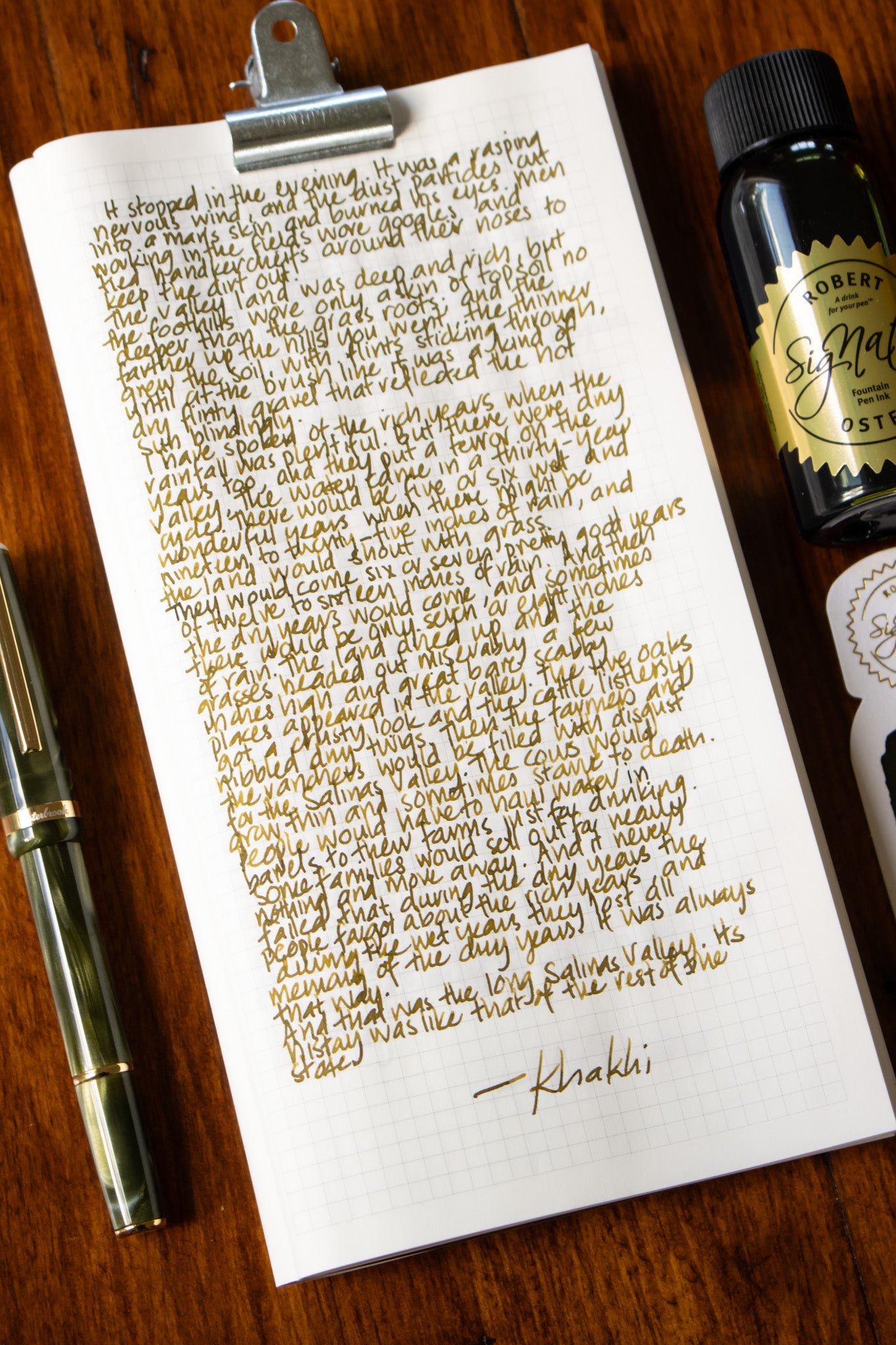 Fountain Pen Ink: Khakhi