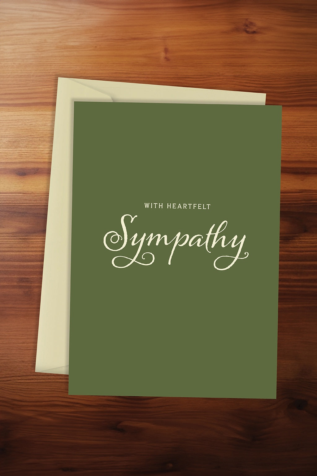 With Heartfelt Sympathy Forest Card