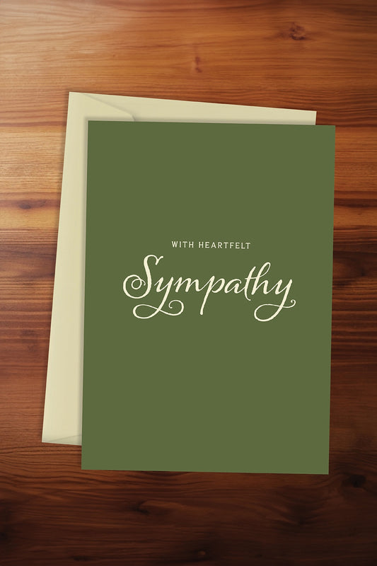 With Heartfelt Sympathy Forest Card