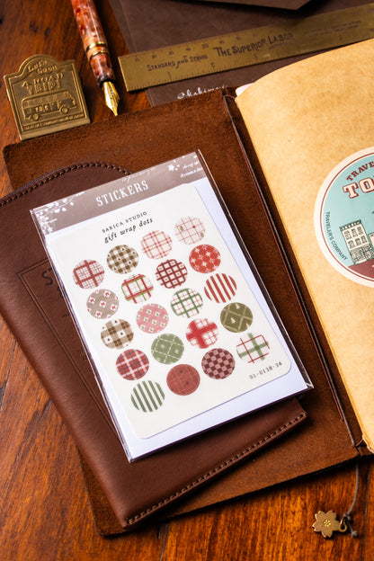Gift Wrap Dots Sticker