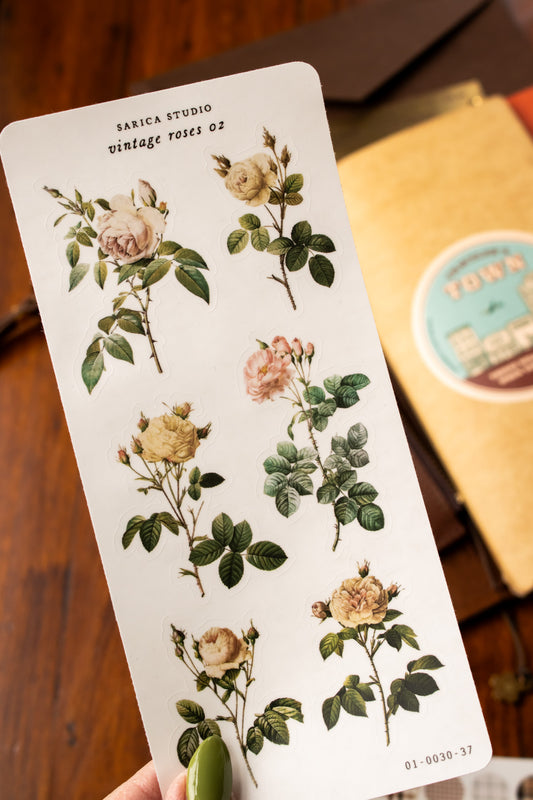 Vintage Roses (02) Stickers