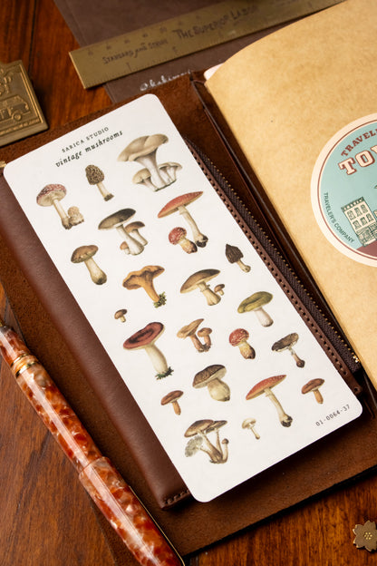 Vintage Mushrooms Stickers