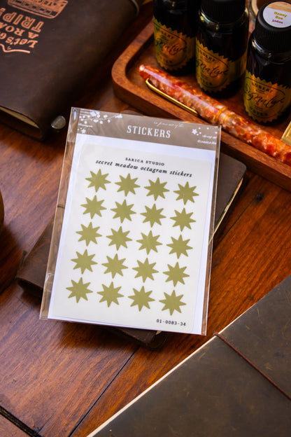 Secret Meadow Octagram Stickers