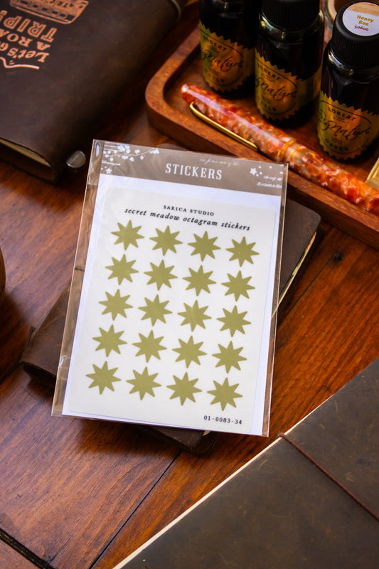 Secret Meadow Octagram Stickers