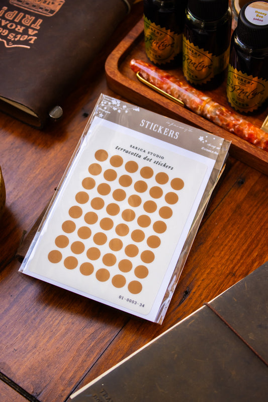 Terracotta Mini Dot Stickers