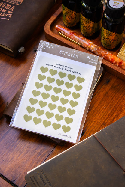 Secret Meadow Heart Stickers