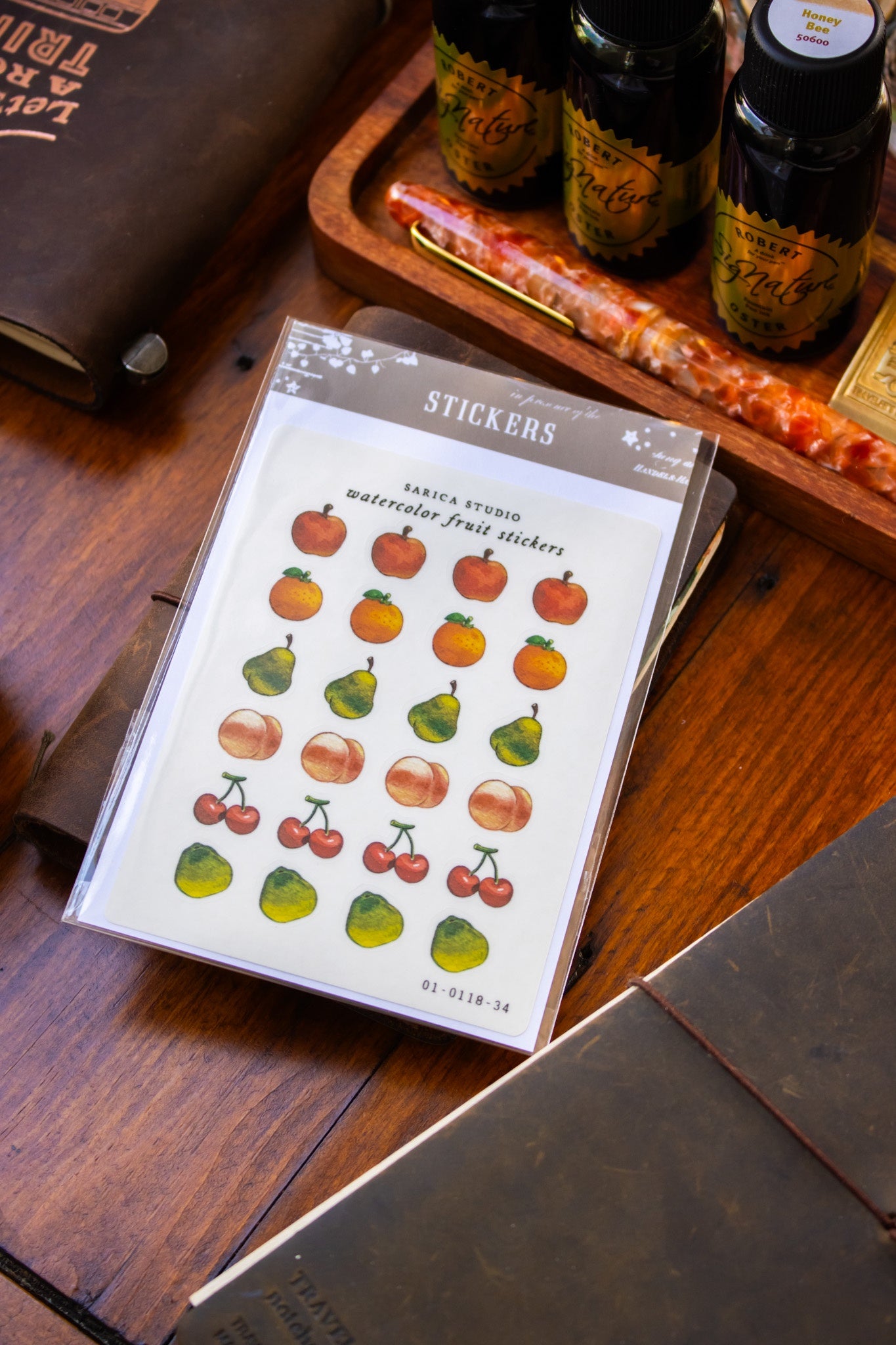 Watercolor Fruit Stickers