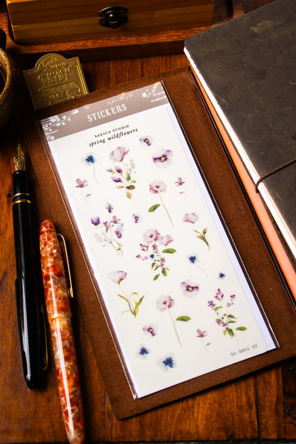 Spring Wildflower Stickers