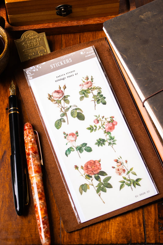 Vintage Roses (01) Stickers