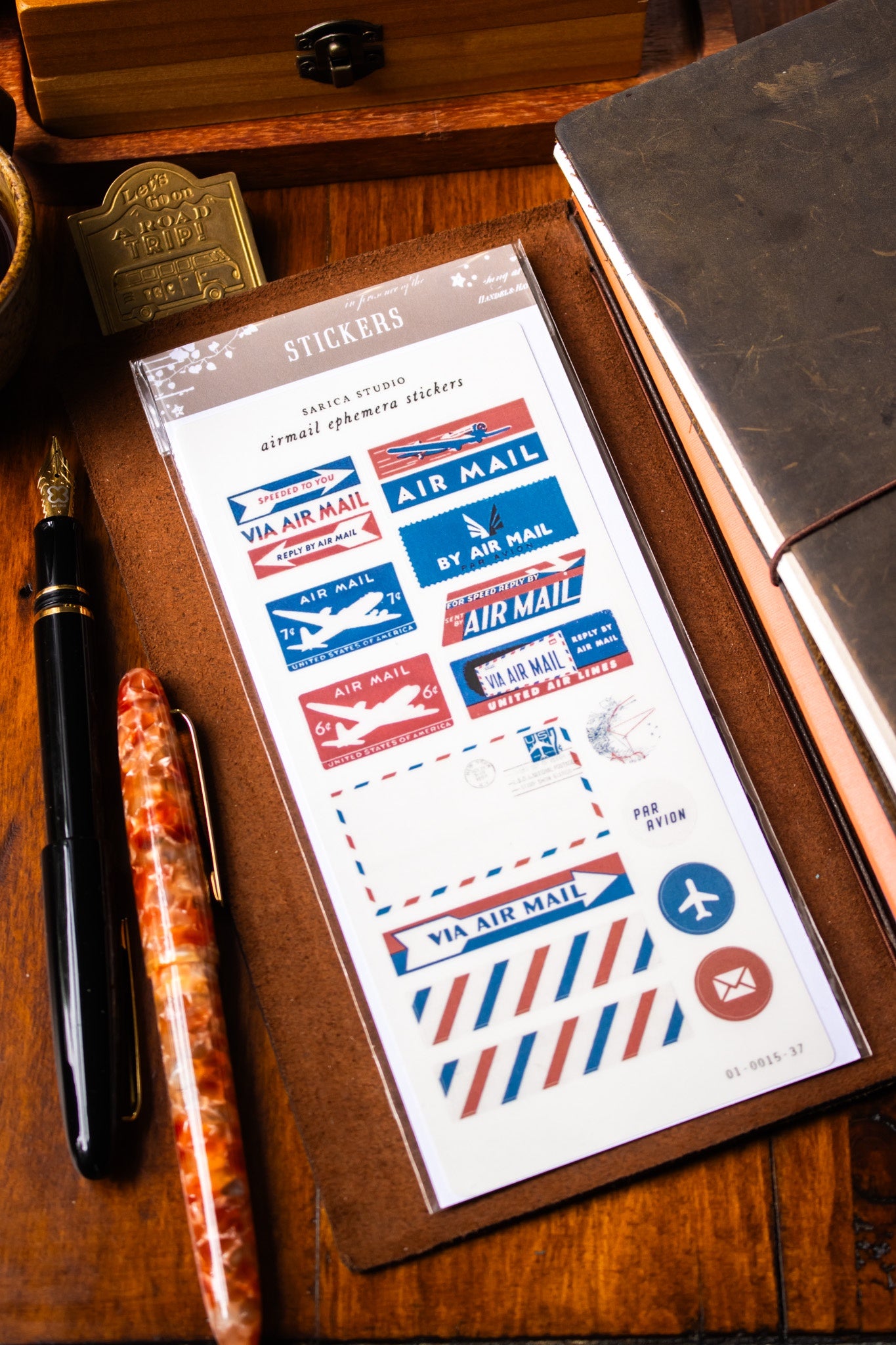 Airmail Ephemera Stickers