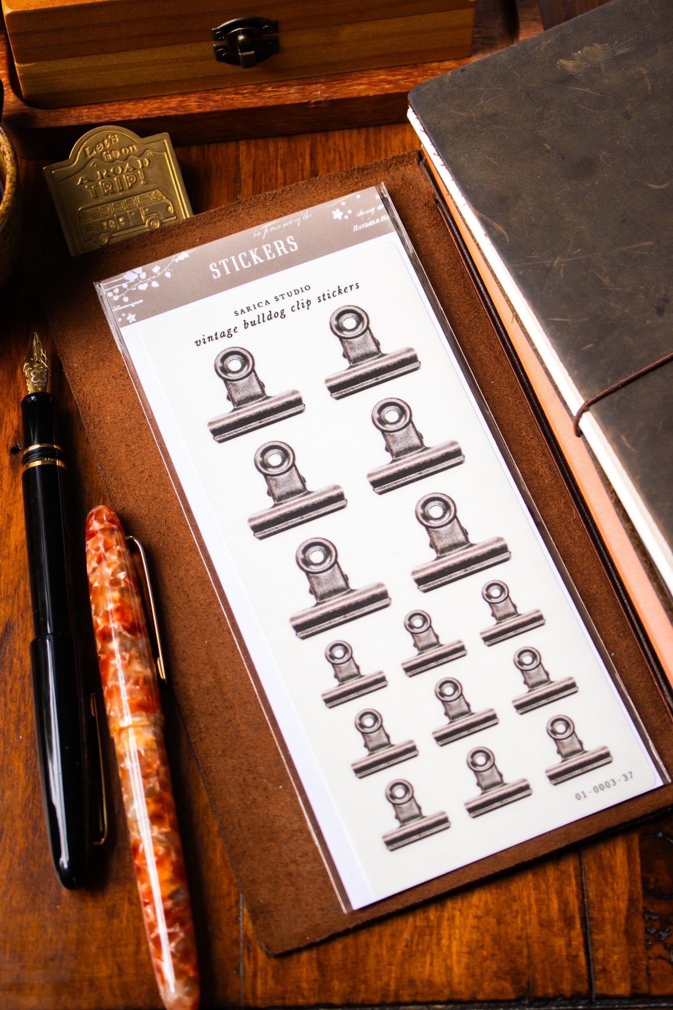 Vintage Bulldog Clip Stickers