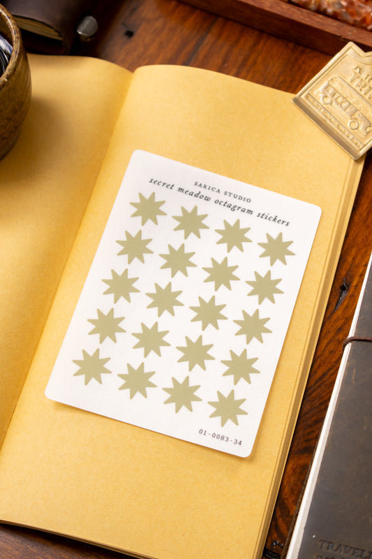 Secret Meadow Octagram Stickers