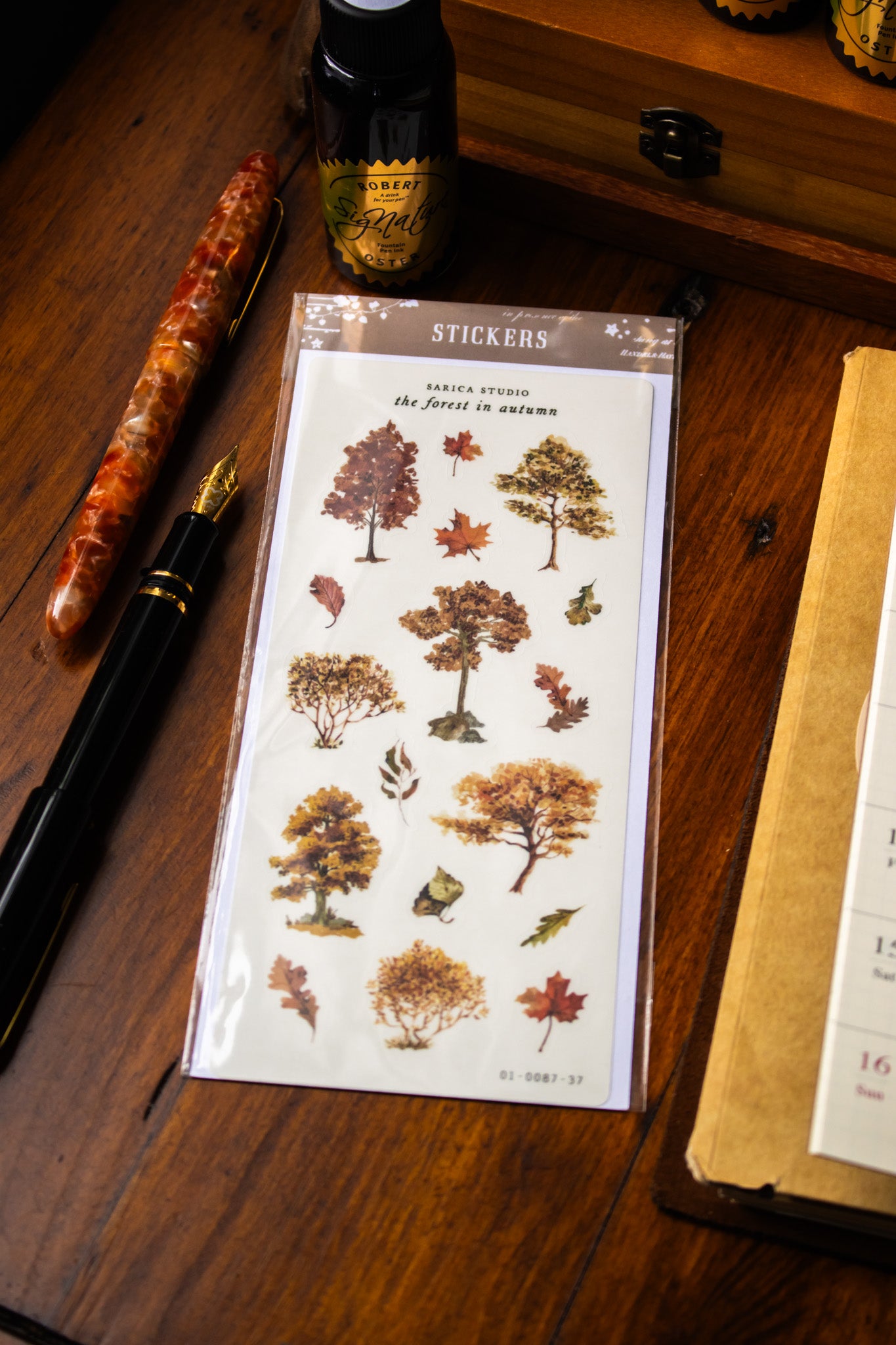 The Forest in Autumn Stickers