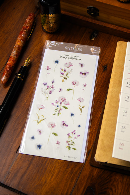 Spring Wildflower Stickers