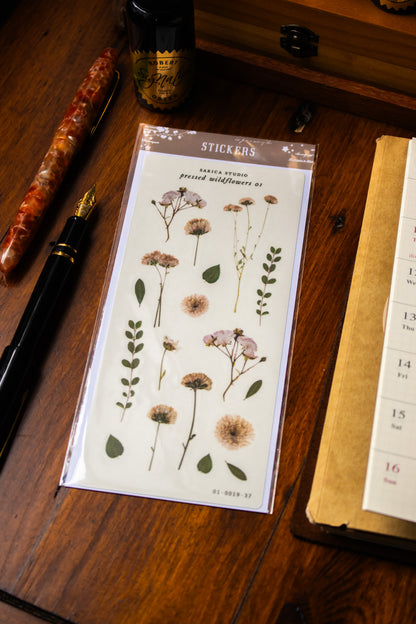Pressed Wildflowers (01) Stickers