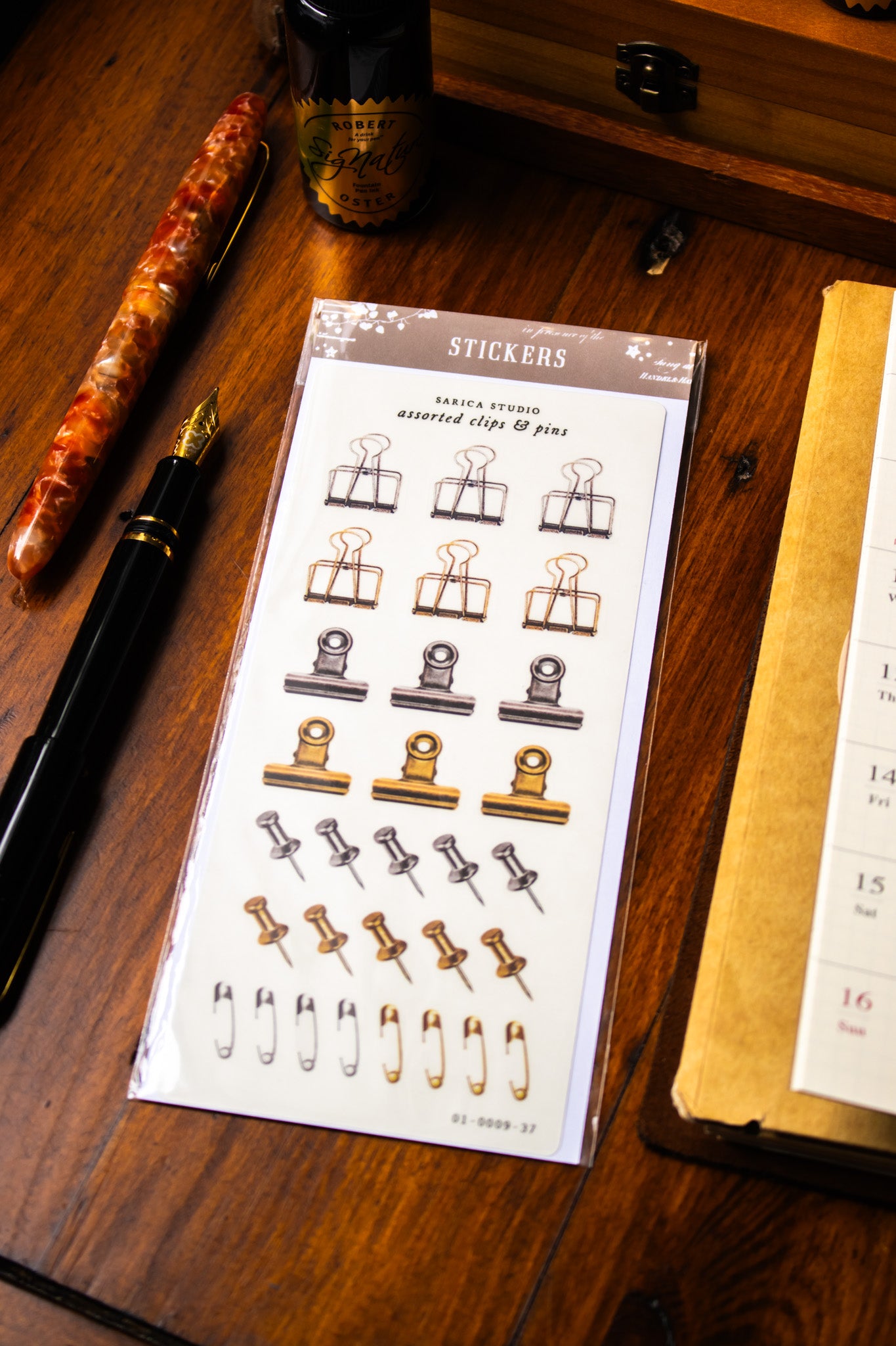 Assorted Clips & Pins Stickers