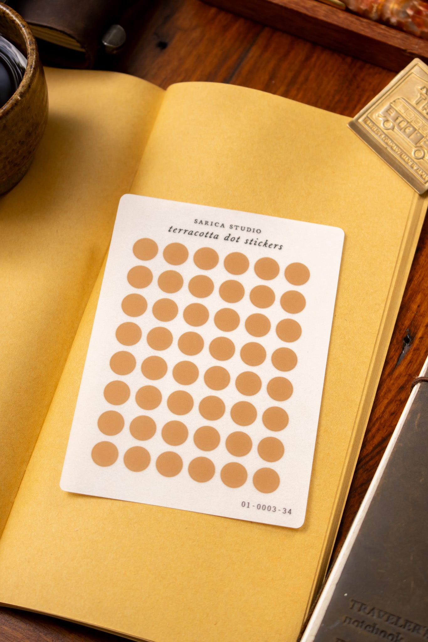 Terracotta Mini Dot Stickers