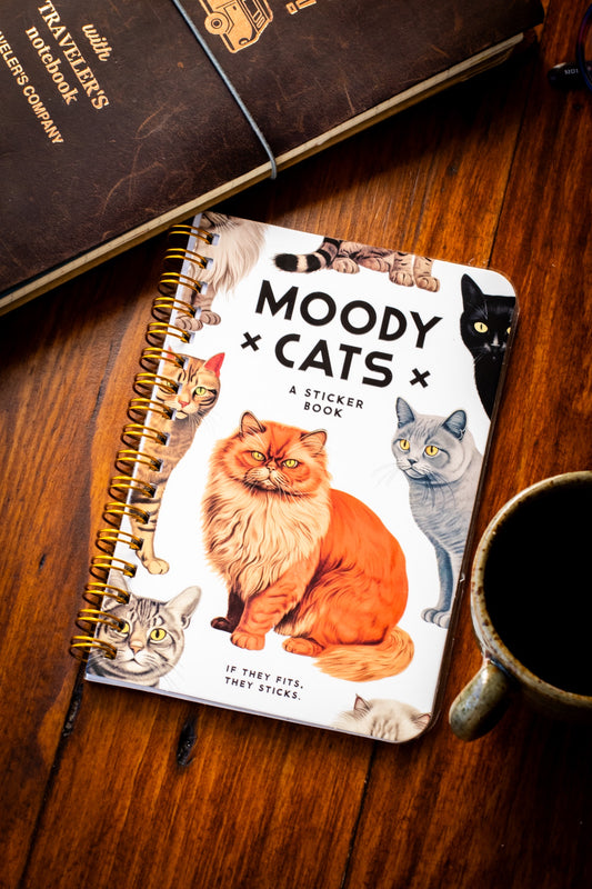 Moody Cats Sticker Book