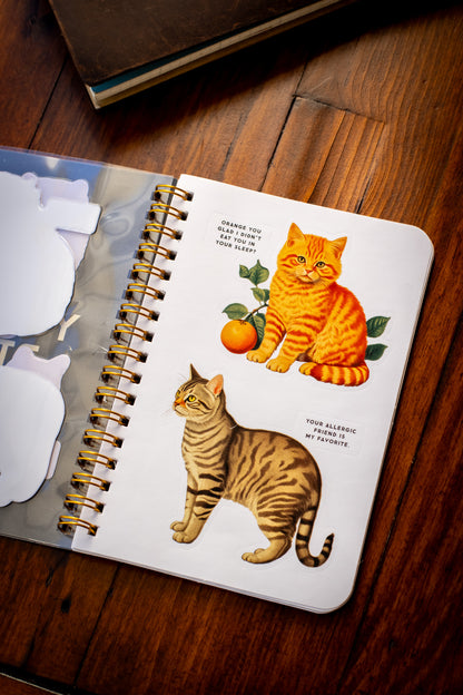 Moody Cats Sticker Book