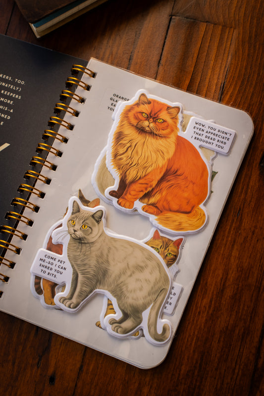 Moody Cats Sticker Book