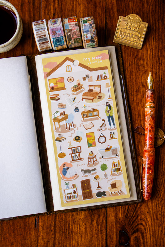 My Home Sticker - Reading Time