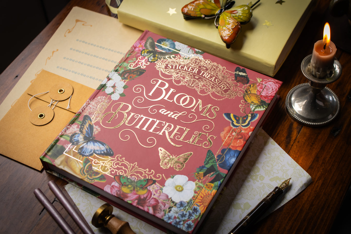 Sticker Treasury of Blooms and Butterflies