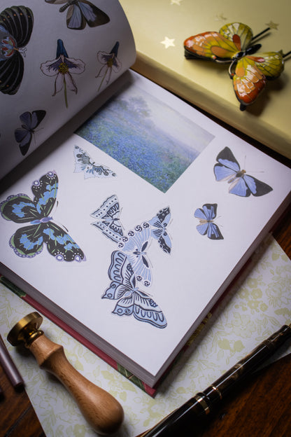 Sticker Treasury of Blooms and Butterflies