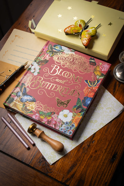 Sticker Treasury of Blooms and Butterflies