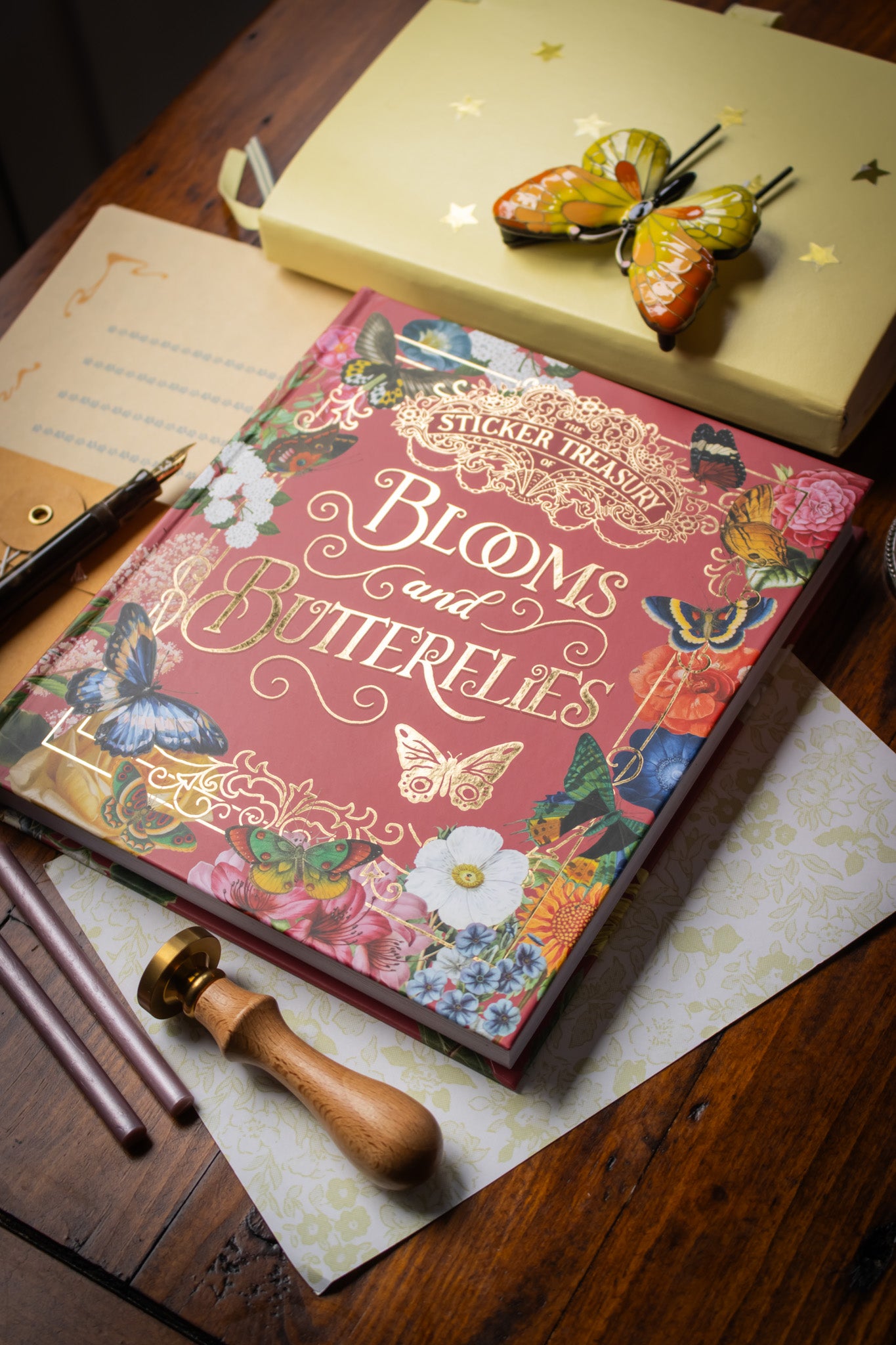 Sticker Treasury of Blooms and Butterflies