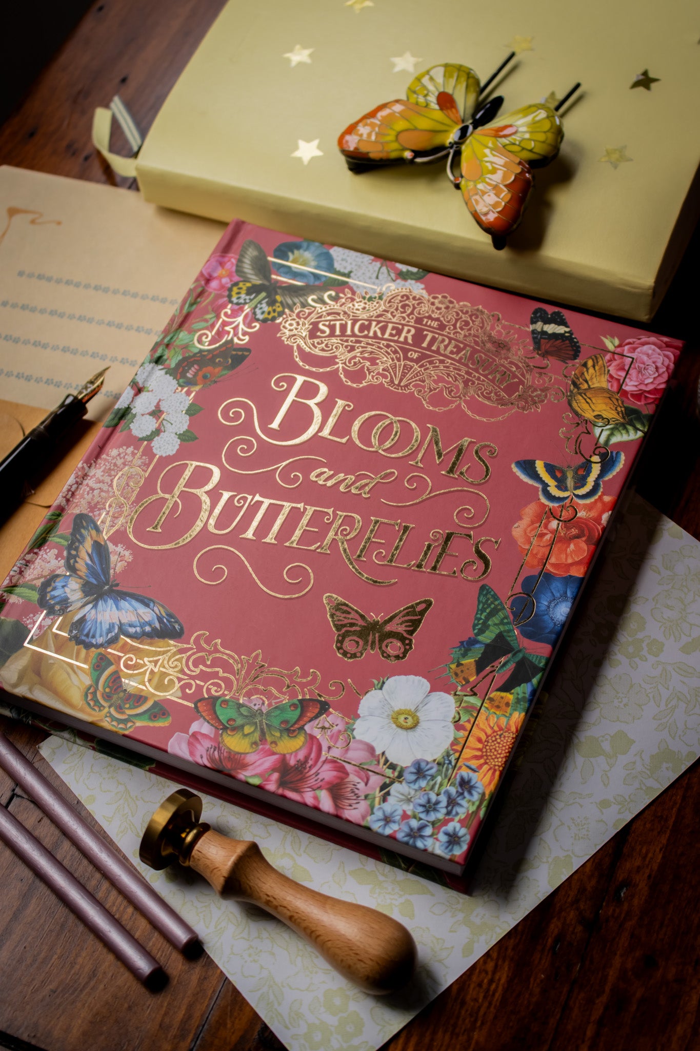 Sticker Treasury of Blooms and Butterflies