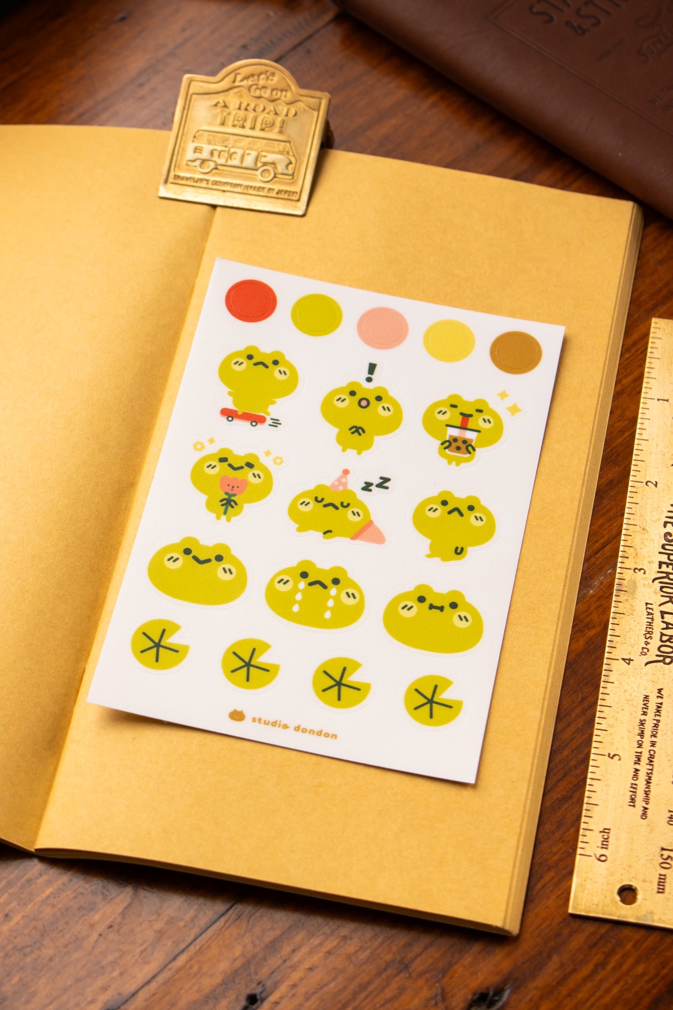 Sticker Sheet: Cute Frogs