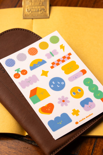 Sticker Sheet: Cute Shapes #3