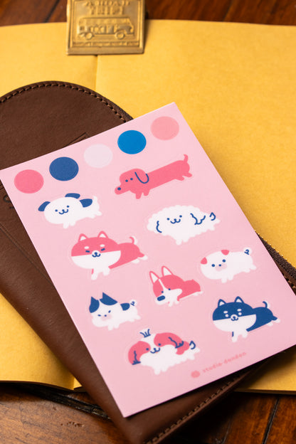 Sticker Sheet: Cute Dogs
