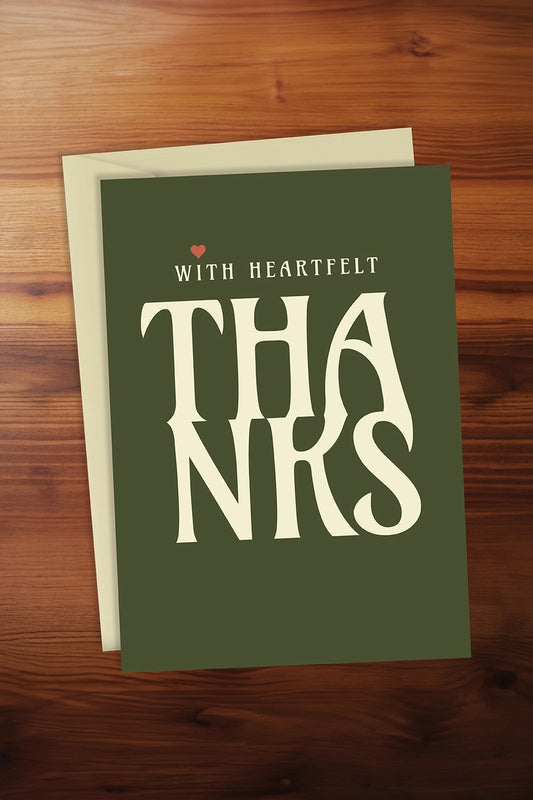 Heartfelt Thanks Card