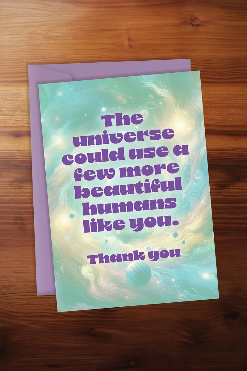 More Beautiful Humans Card