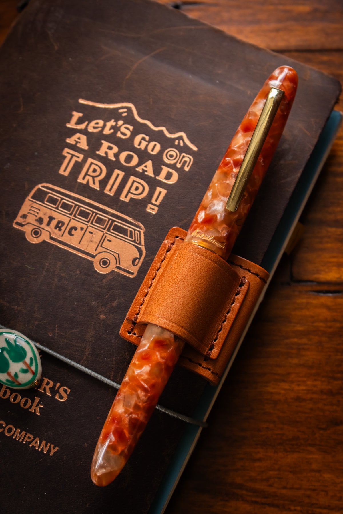 Magnet Pen Clip - Cognac