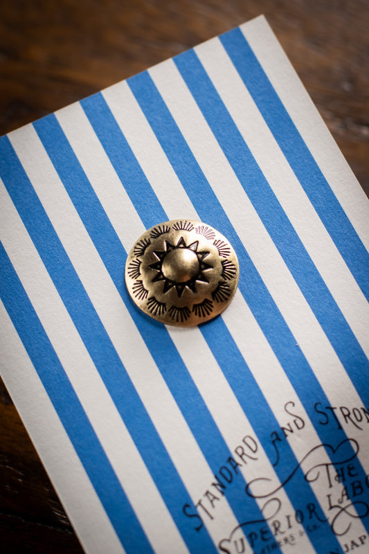 Brass Concho - Round Sun