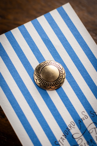 Brass Concho - Flower