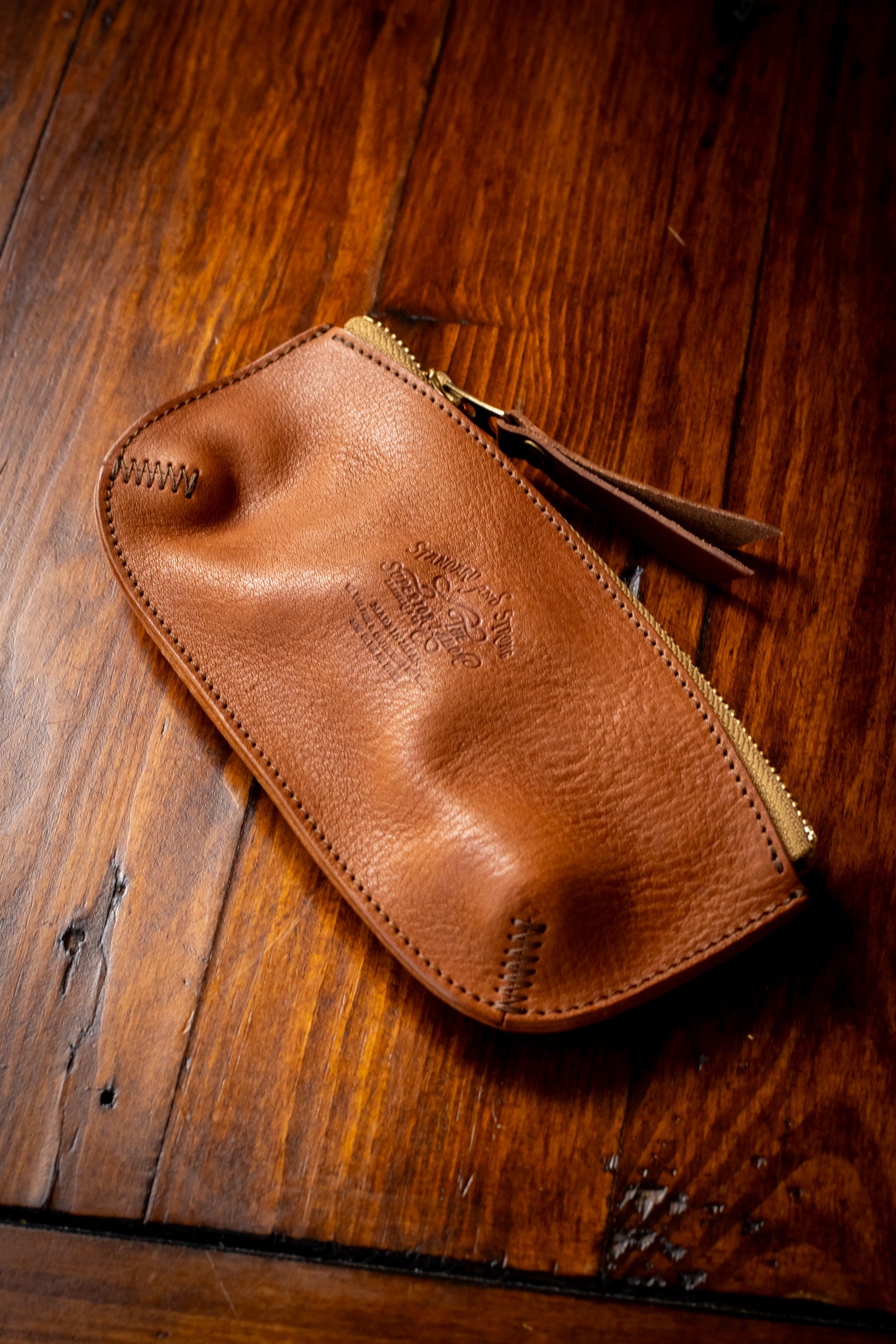 Leather Pen Case - Brown