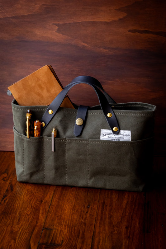 Paraffin Canvas Mini Bag - Khaki