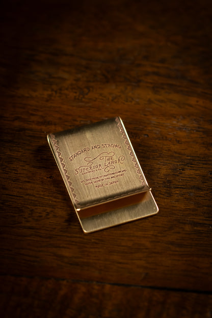Brass Paper/Money Clip - Classic Logo