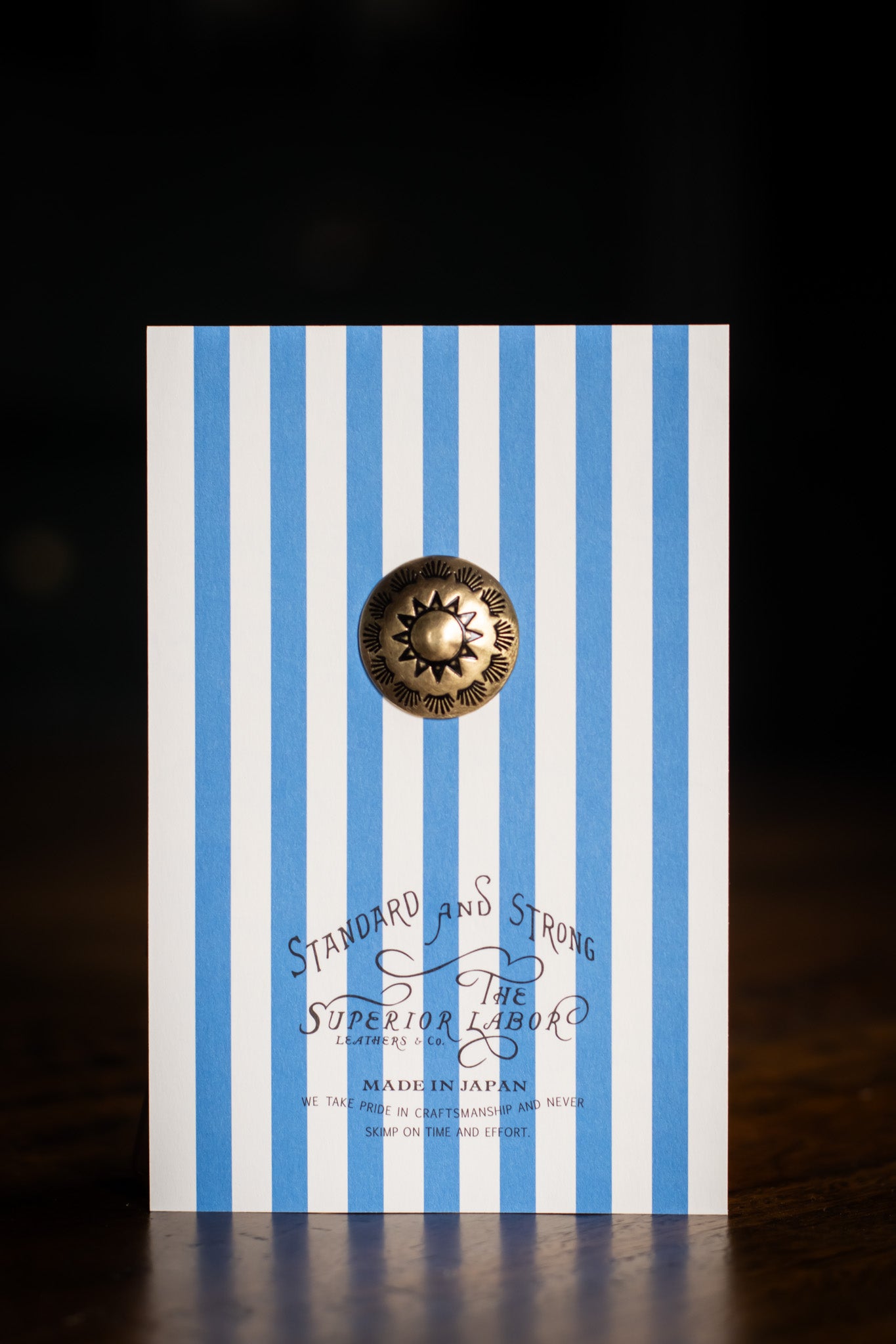 Brass Concho - Round Sun